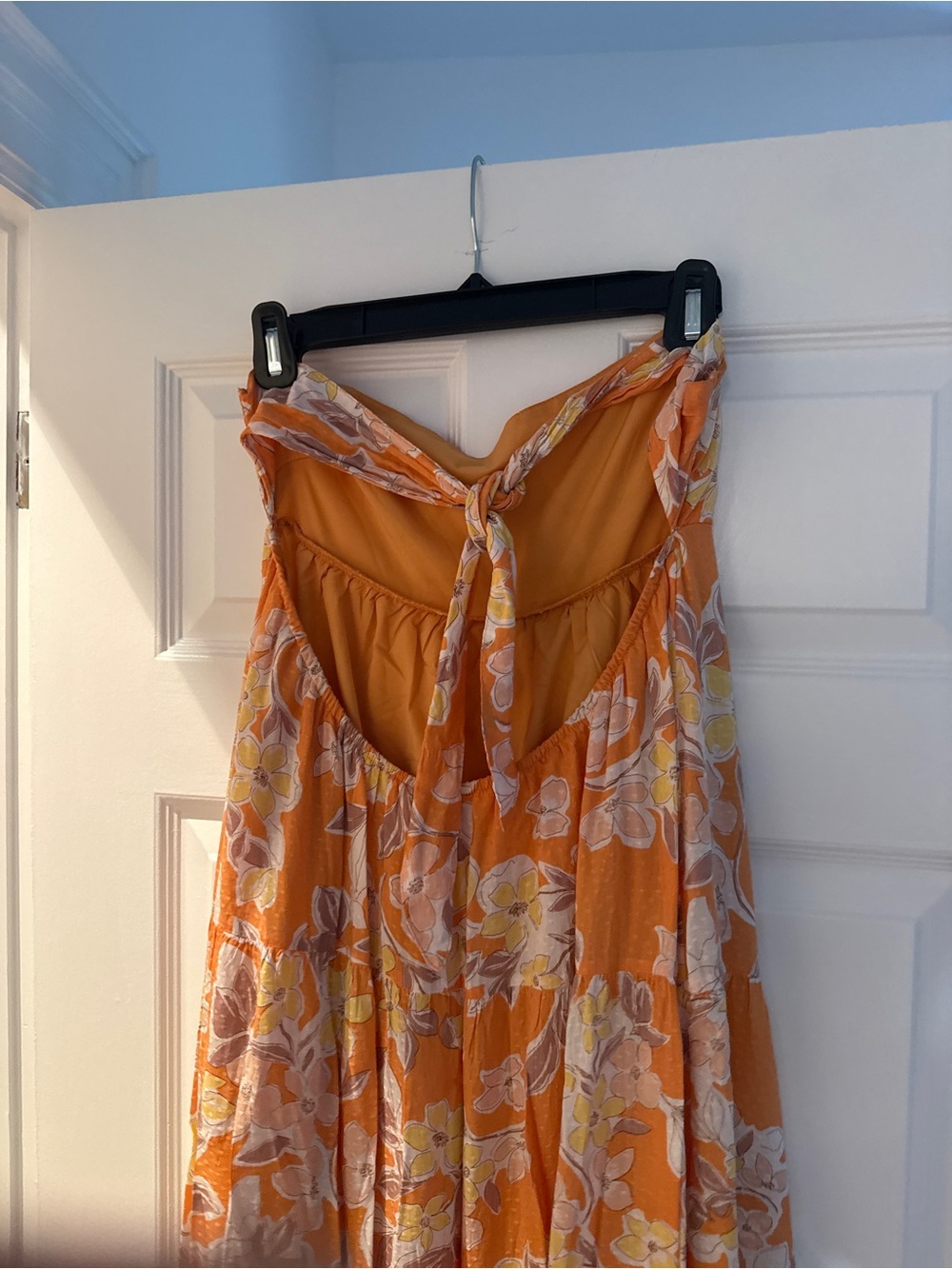 Orange maxi dress